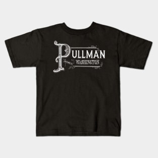 Vintage Pullman, WA Kids T-Shirt